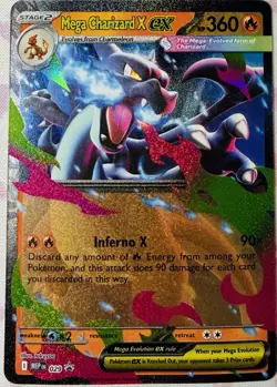 Pokemon TCG: Mega Charizard X ex 029 Me: Mega Evolution Promo Holo - Image 1