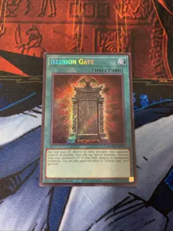 Yu-Gi-Oh! TCG Illusion Gate MZMU-EN023 1st Edition Secret Rare Near Mint - Image 1