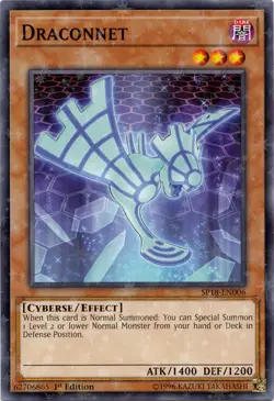 1x (P) Draconnet - SP18-EN006 - Starfoil Rare - 1st Edition YuGiOh - Image 1