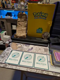 One Piece TCG Mihawk Gold DON!! Card Lot x3 OP14-119 Azure Sea's Seven Foil NM - Image 5