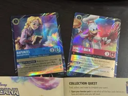 Disney Lorcana Magical Places- Rapunzel & Donald Duck EPCOT Promo Cards SET - Image 3