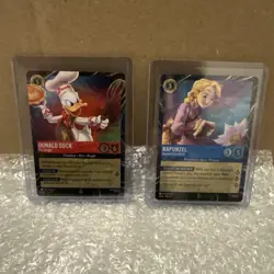 Disney Lorcana Magical Places Epcot 2026 Rapunzel & Donald Duck Promo Set Of 2 - Image 1