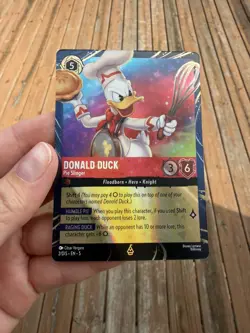 Disney Lorcana Festival Of The Arts 2026 Donald Duck Pie Slinger Epcot Promo LE - Image 1