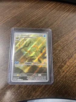 Omanyte Scarlet & Violet 151 Illustration Rare Holo Pokemon Card 180/165 - Image 1