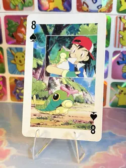 Pikachu Pokemon Vintage Playing Poker Card Charizard Nintendo - Prism Holo Back - Image 4