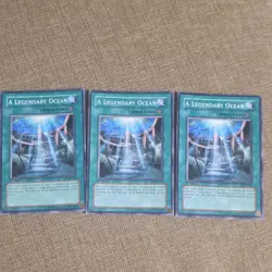 Yu-Gi-Oh! A Legendary Ocean Spell SD4-EN020 1st Edition Lot of 3 Cards - Image 1