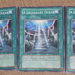 Yu-Gi-Oh! A Legendary Ocean Spell SD4-EN020 1st Edition Lot of 3 Cards - Image 3