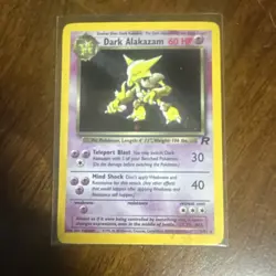 Pokemon Dark Alakazam 1/82 Team Rocket Holo Rare 60 HP Stage 2 Unlimited Card - Image 1