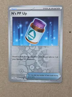 N's PP Up 153/159 Sv09: Journey Together Reverse Holo NM Pokemon Card - Image 1