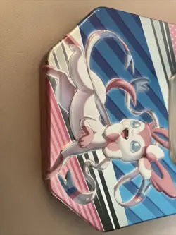 Sylveon Pokemon TCG Empty Tin Plus 10 Free Cards 820650850158 - Image 3