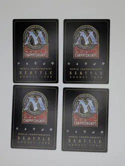 Cursed Scroll Magic The Gathering MTG Gold Border Championship Seattle 1998 x4 - Image 2