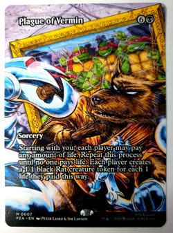 Plague of Vermin - Borderless Mythic - MTG TMNT PZA - 0007 NM - Image 1
