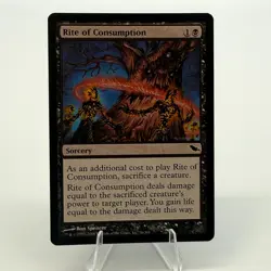 MTG - Rite of Consumption Shadowmoor #76 Regular LP Buy 2 Get 1 - Image 1