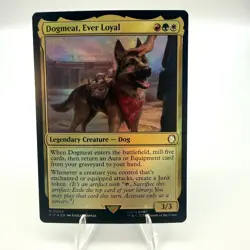 Magic The Gathering Dogmeat, Ever Loyal Fallout FOIL NM - Image 1