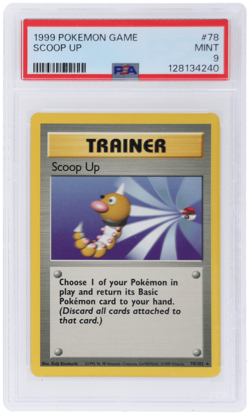 1999 Pokemon Base Set Scoop Up #78 PSA 9 - Image 1