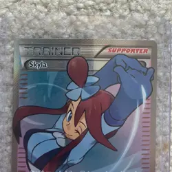 Lightly Played Pokemon Skyla Full Art Trainer Supporter 122/122 Holo Ultra Rare - Image 4