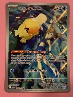 Pokemon Misty's Psyduck 193/182 SV10 Destined Rivals Holo LP - Image 1