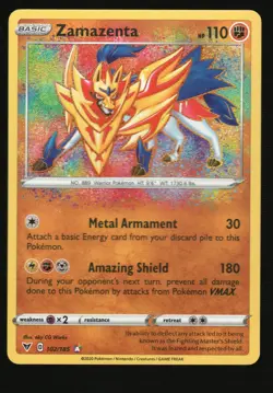 Pokemon Zamazenta SWSH04: Vivid Voltage #102/185 NM - Image 1