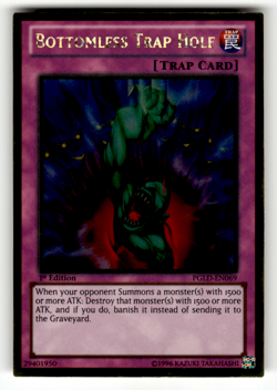 Bottomless Trap Hole PGLD-EN069 1st Edition Gold Rare Premium Gold LP - Image 1