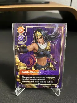 Riftbound - Sivir Battle Mistress - Metal Card - Prize Wall - Image 1