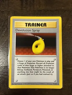 Devolution Spray - 72/102 - Pokemon Base Set Shadowless Card - Image 1