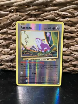 Pokemon Rattata TCG Evolutions 66/108 Reverse Holo Common Card - Image 1