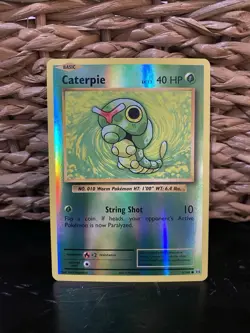 Pokemon TCG: XY Evolutions Caterpie 3/108 Common Reverse Holo Card - Image 1