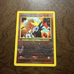Entei #34 Reverse Holo Black Star Promo Vintage Pokemon TCG Card - Image 1