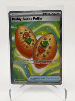 Pokemon Card TCG Buddy-Buddy Poffin 167/132 Me01: Mega Evolution Ultra Rare Foil - Image 1