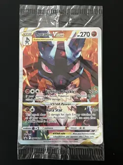 Lucario VSTAR SWSH291 SWSH: Sword & Shield Promo Cards Holo Sealed - Image 1