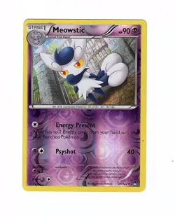 Meowstic 59/122 Breakpoint Reverse Holo Rare - Pokemon Card LP - Image 1