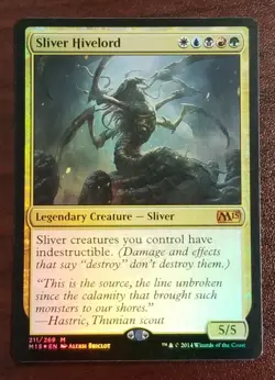 MTG Sliver Hivelord Magic 2015 211/269 Foil Mythic NM - Image 1