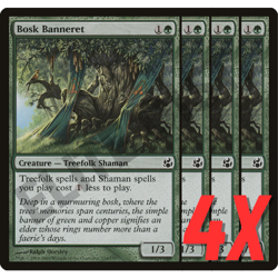 MTG Bosk Banneret (Morningtide) 114/150 (NEAR MINT) (4X) - Image 1