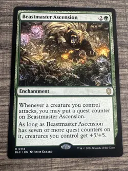 MTG Beastmaster Ascension [Bloomburrow Commander] Near Mint Magic - Image 1