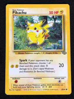 Pokemon Pikachu 60/64 Jungle Common (LP) - Image 1