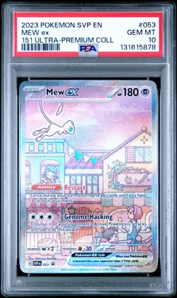 2023 POKEMON SVP EN-SV BLACK STAR PROMO #053 MEW ex PSA 10 - Image 1