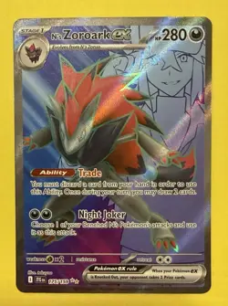 Pokemon ~ N's Zoroark ex #175/159 ~ SV09: Journey Together ~ Ultra Rare Holofoil - Image 1
