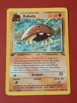 Pokemon TCG - Kabuto - 50/62 1st Edition - Fossil MP - Image 1