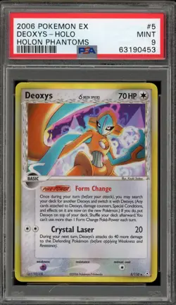Pokemon Deoxys EX Holon Phantoms Holo Rare #5 PSA 9 Mint - Image 1