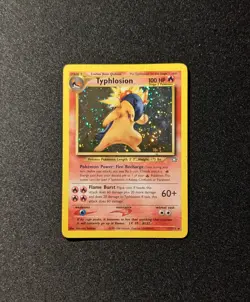 Pokemon NEO GENESIS - #17/105 Typhlosion - Unlimited Holo - ENG - SWIRL - MP - Image 3