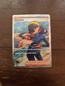 Pokemon TCG: Carmine #204/167 Twilight Masquerade Ultra Rare Full Art Holo - Image 1