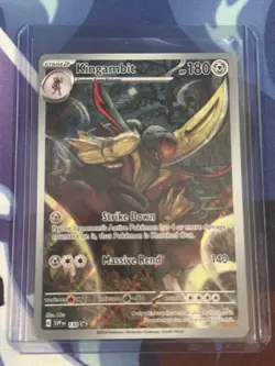Kingambit 130 Promo SV: Scarlet & Violet Black Stat Promo Cards NM - Image 1