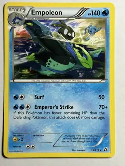 Empoleon Legendary Treasures 35/113 MP-LP Pokemon Card - Image 1
