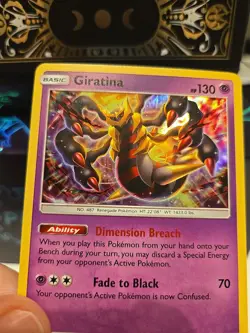 Pokemon Giratina 86/236 Sm-Unified Minds Holo Rare Card 130 HP English - Image 2