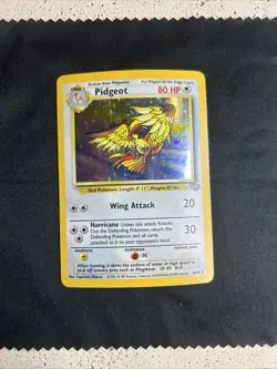 Pokemon Pidgeot TCG Base Set 2 Holo Unlimited Rare Card 14/130 - Image 1