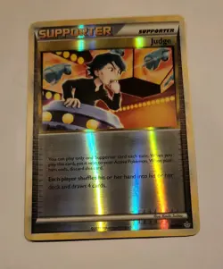 Judge 78/95 Unleashed - Reverse Holo Supporter Pokemon Card Fresh Pull NM - Image 1