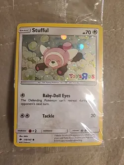 Pokemon TCG SEALED Stufful - 110/147 - Toys R Us Stamped Holo Promo Pokemon Card - Image 1