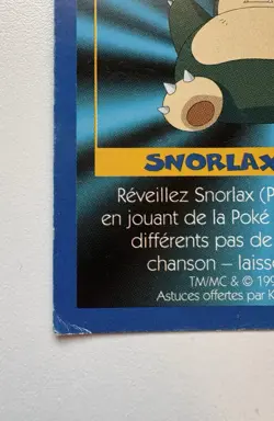 Pokemon Snorlax #143 Game Tip Card Kellogg Canada Played Condition HP - Image 3