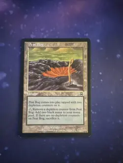 Magic the Gathering 1999 Mercadian Masques Peat Bog #322 - Image 1