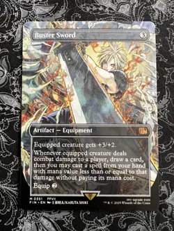 Buster Sword (Borderless) Final Fantasy Regular NM M 0351 - Image 1